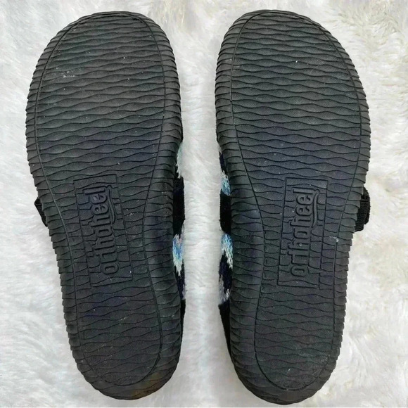 Orthaheel Alta Slippers  Black / Blue / Pink Zigzag Size 5 - Picture 15 of 16